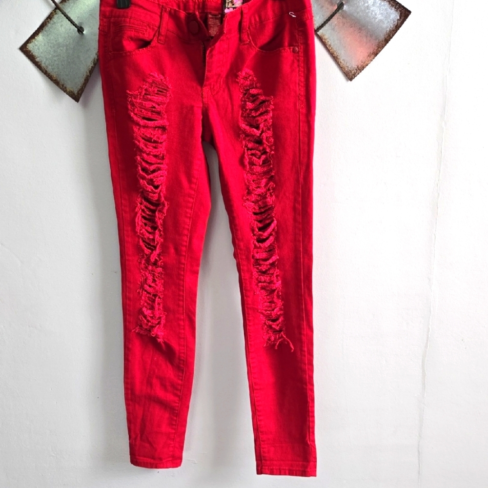 Dollhouse Vibrant Red Jeans